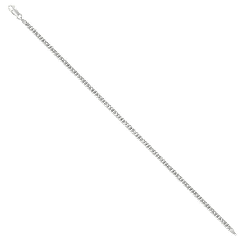 925 Silver Solid Super Flat Cuban Chain 3mm