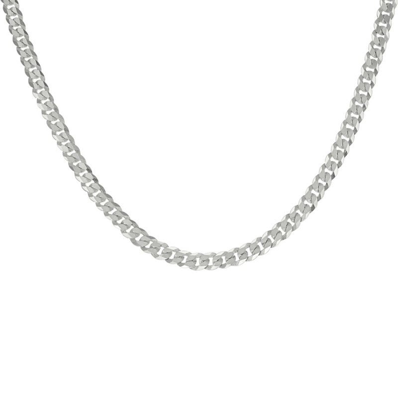 925 Silver Solid Super Flat Cuban Chain 3mm