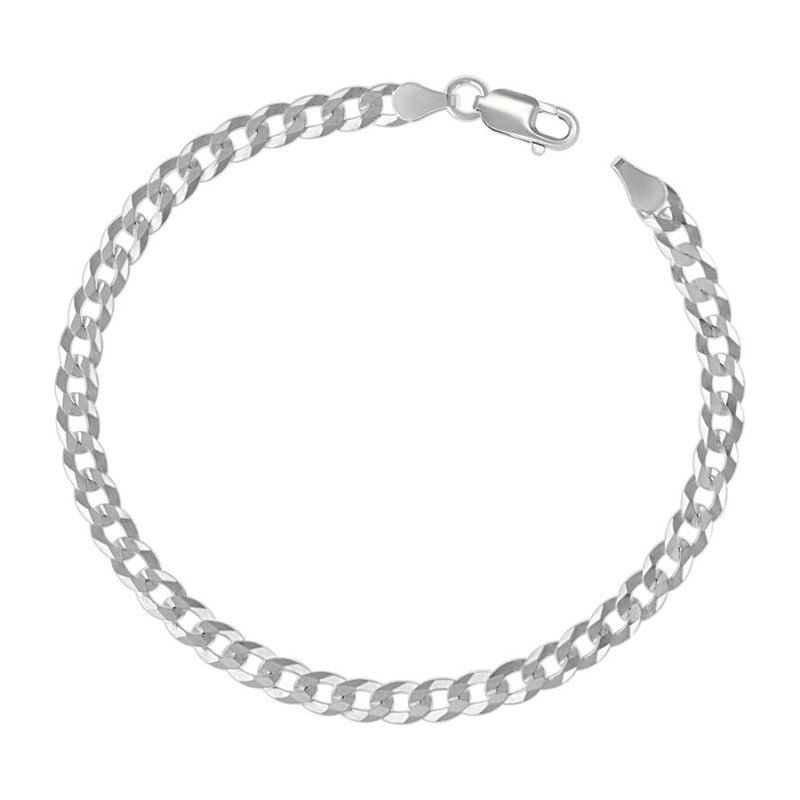 925 Silver Solid Super Flat Cuban Chain 4.7mm