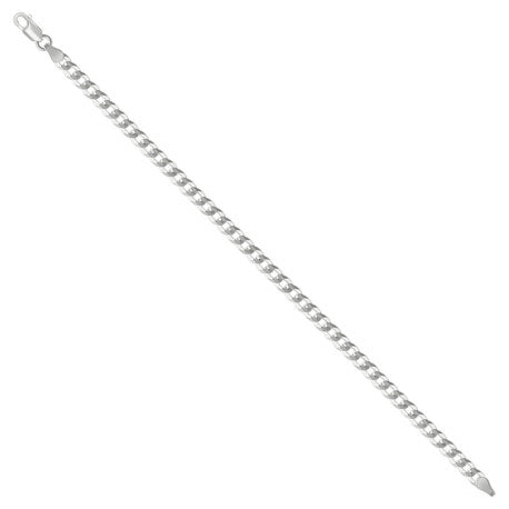 925 Silver Solid Super Flat Cuban Chain 4.7mm