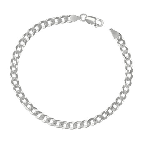 925 Silver Solid Super Flat Cuban Chain 4.7mm