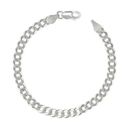 925 Silver Solid Super Flat Cuban Chain 5.2mm
