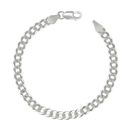 925 Silver Solid Super Flat Cuban Chain 5.2mm