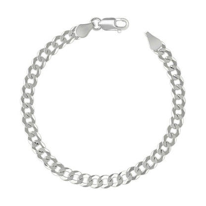 925 Silver Solid Super Flat Cuban Chain 5.2mm