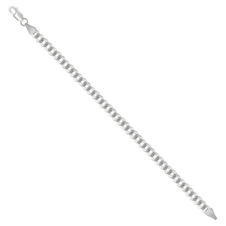 925 Silver Solid Super Flat Cuban Chain 5.2mm