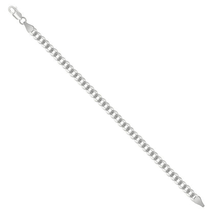 925 Silver Solid Super Flat Cuban Chain 5.2mm