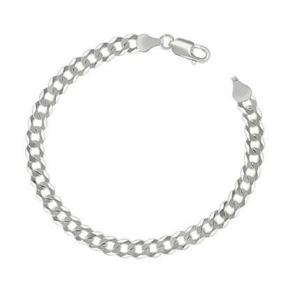 925 Silver Solid Super Flat Cuban Chain 6mm