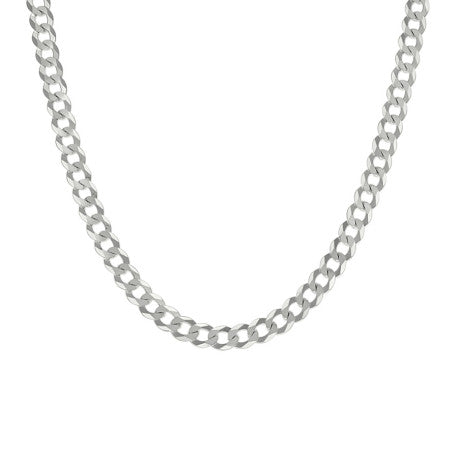925 Silver Solid Super Flat Cuban Chain 6mm