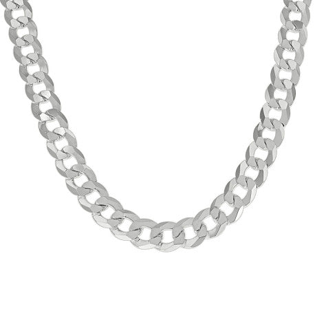 925 Silver Solid Super Flat Cuban Chain 7.2mm