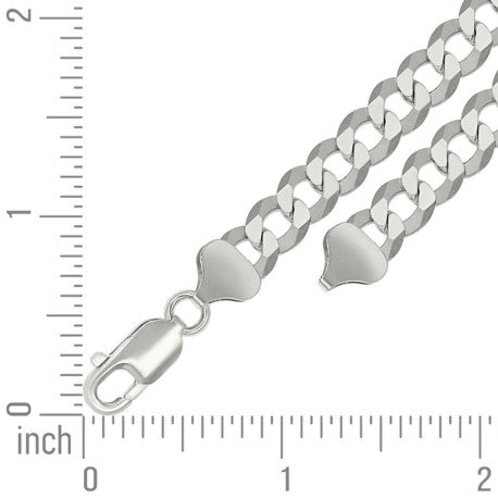 925 Silver Solid Super Flat Cuban Chain 7.8mm