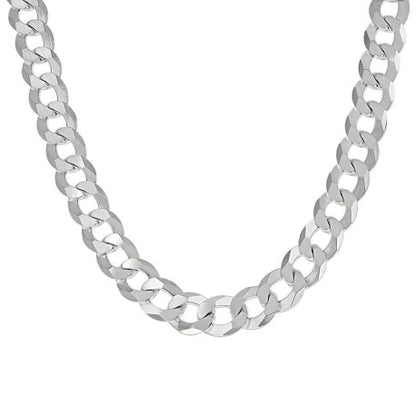 925 Silver Solid Super Flat Cuban Chain 7.8mm