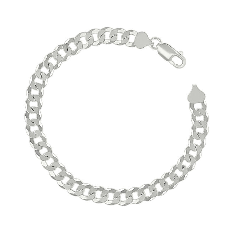 925 Silver Solid Super Flat Cuban Chain 7.8mm