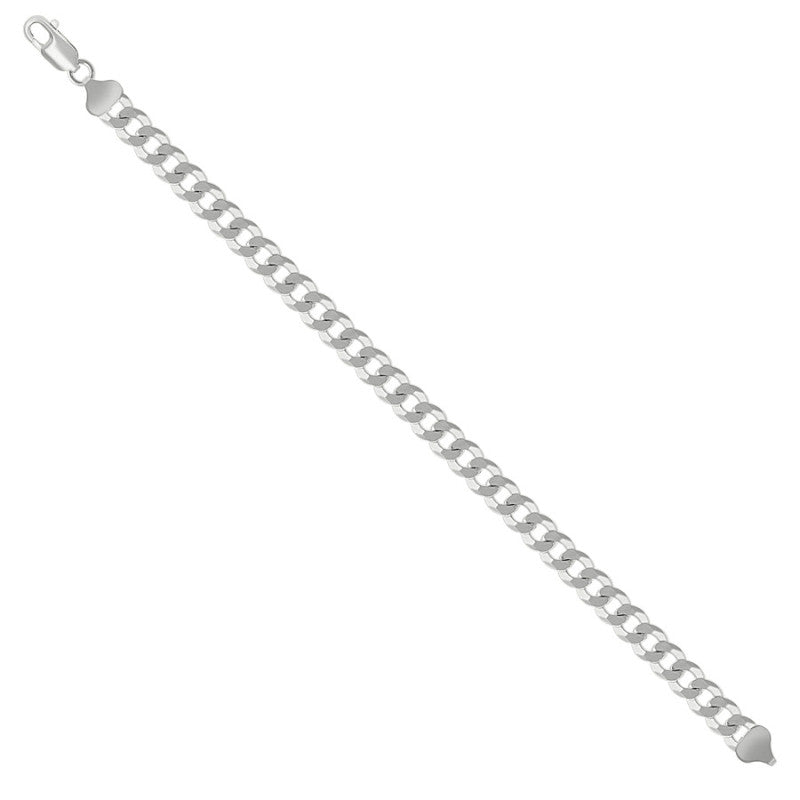 925 Silver Solid Super Flat Cuban Chain 7.8mm