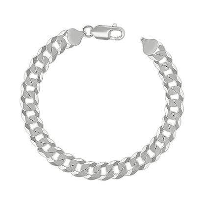 925 Silver Solid Super Flat Cuban Chain 8.6mm