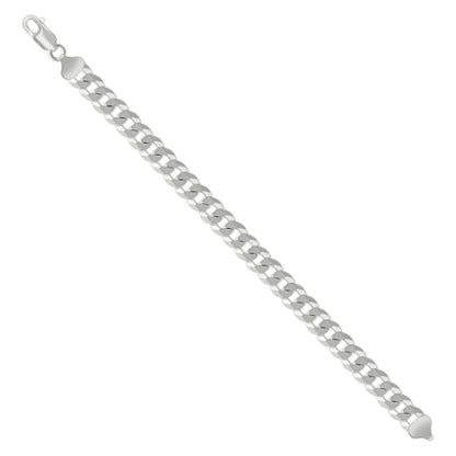 925 Silver Solid Super Flat Cuban Chain 8.6mm