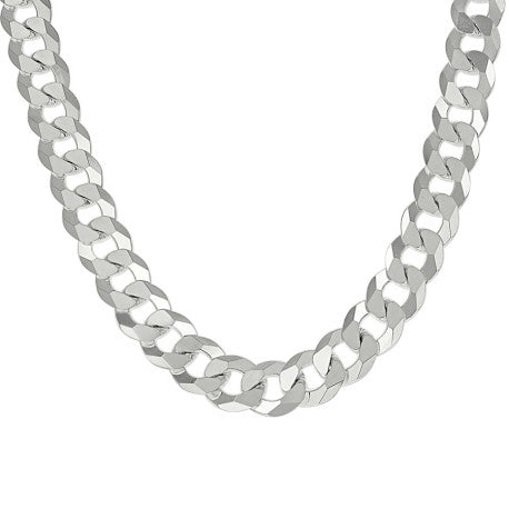 925 Silver Solid Super Flat Cuban Chain 8.6mm