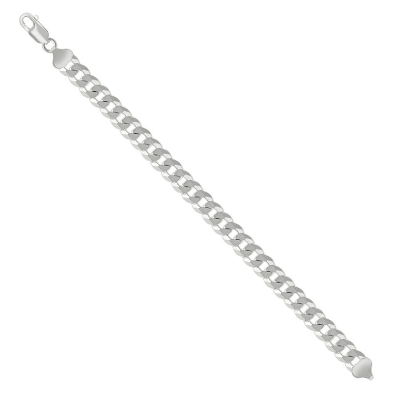 925 Silver Solid Super Flat Cuban Chain 8.6mm