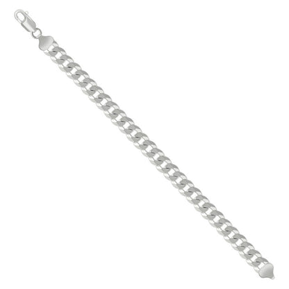 925 Silver Solid Super Flat Cuban Chain 8.6mm