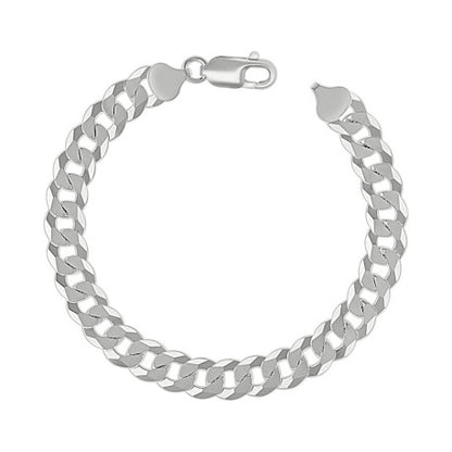 925 Silver Solid Super Flat Cuban Chain 8.6mm