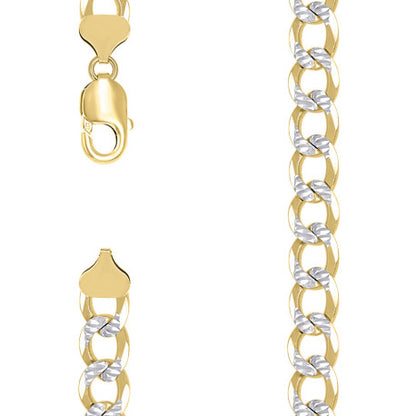 925 Silver Solid Super Flat Cuban Chain 10.5mm
