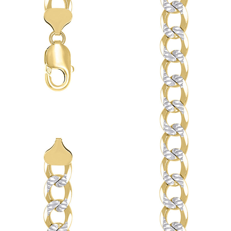 925 Silver Solid Super Flat Cuban Chain 10.5mm
