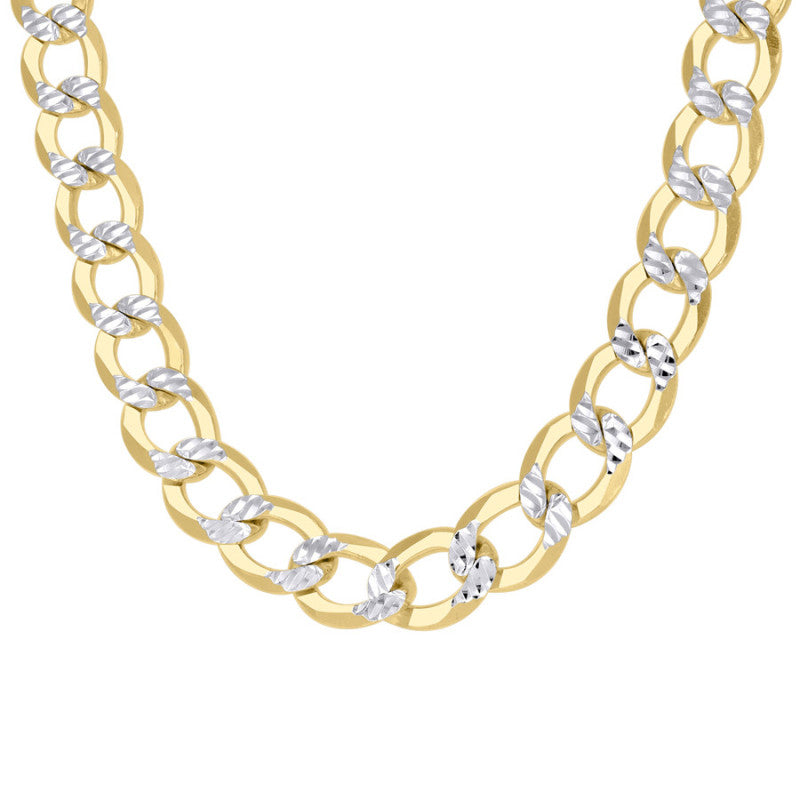 925 Silver Solid Super Flat Cuban Chain 10.5mm