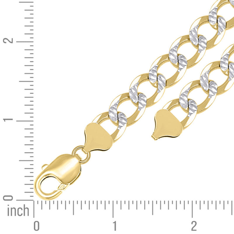 925 Silver Solid Super Flat Cuban Chain 10.5mm