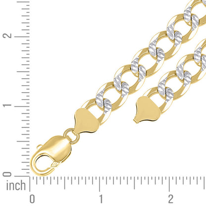 925 Silver Solid Super Flat Cuban Chain 10.5mm
