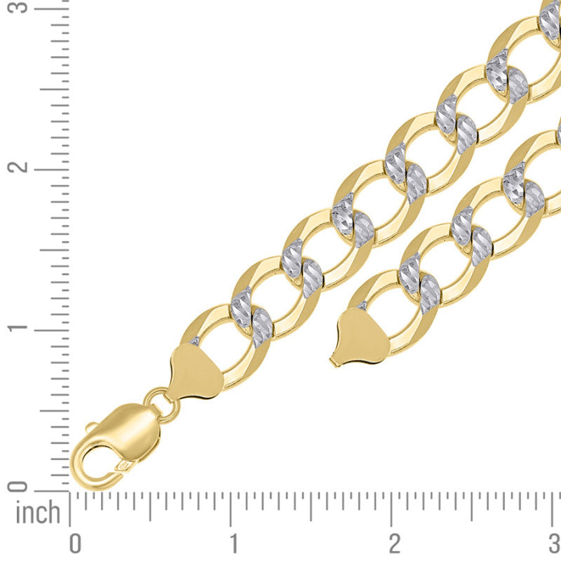 925 Silver Solid Super Flat Cuban Chain 12.5mm