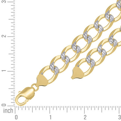 925 Silver Solid Super Flat Cuban Chain 12.5mm