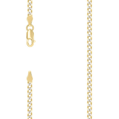 925 Silver Solid Super Flat Cuban Chain 2.8mm