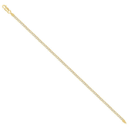 925 Silver Solid Super Flat Cuban Chain 2.8mm