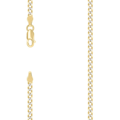 925 Silver Solid Super Flat Cuban Chain 2.8mm