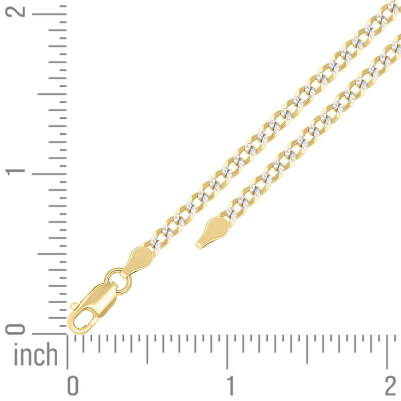 925 Silver Solid Super Flat Cuban Chain 2.8mm