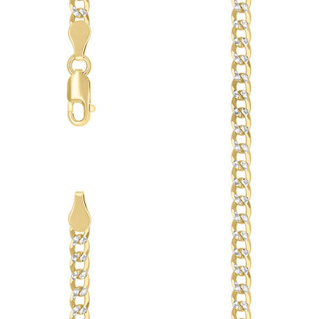 925 Silver Solid Super Flat Cuban Chain 3.7mm