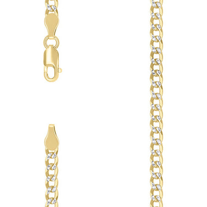 925 Silver Solid Super Flat Cuban Chain 3.7mm