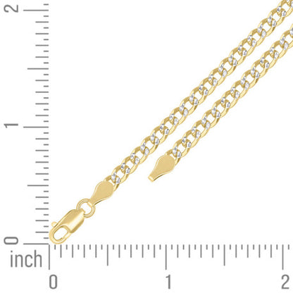 925 Silver Solid Super Flat Cuban Chain 3.7mm