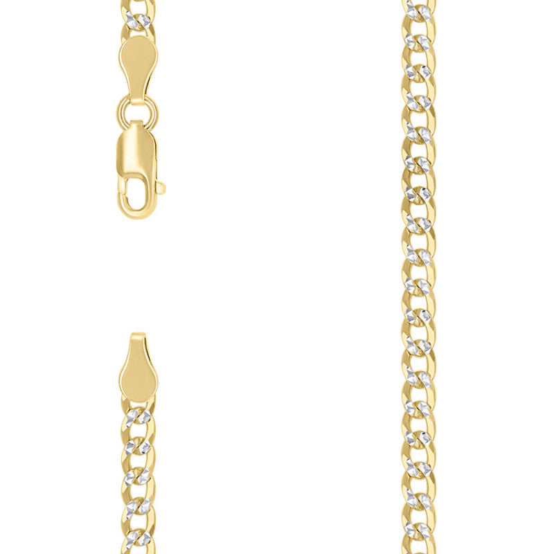 925 Silver Solid Super Flat Cuban Chain 3.7mm