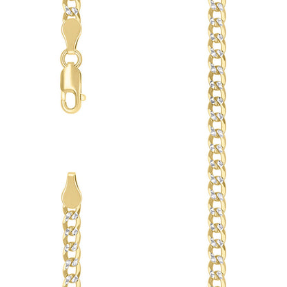 925 Silver Solid Super Flat Cuban Chain 3.7mm