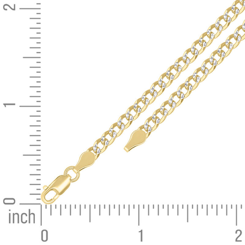 925 Silver Solid Super Flat Cuban Chain 3.7mm