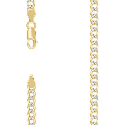 925 Silver Solid Super Flat Cuban Chain 4.2mm