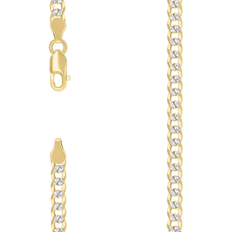 925 Silver Solid Super Flat Cuban Chain 4.2mm