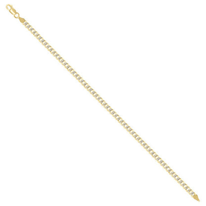 925 Silver Solid Super Flat Cuban Chain 4.2mm