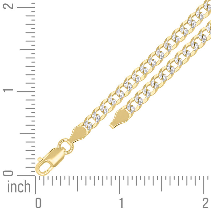 925 Silver Solid Super Flat Cuban Chain 4.2mm