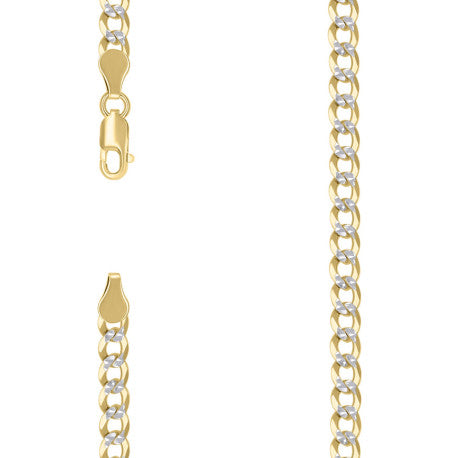 925 Silver Solid Super Flat Cuban Chain 5.2mm