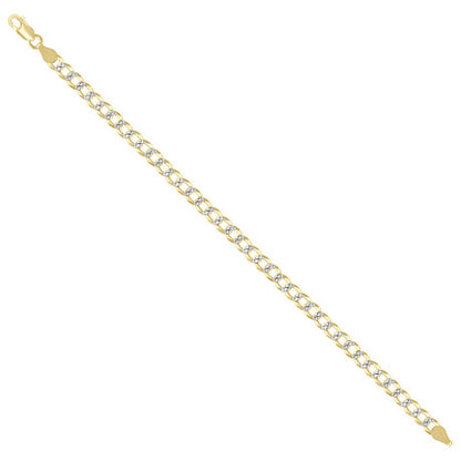 925 Silver Solid Super Flat Cuban Chain 5.2mm