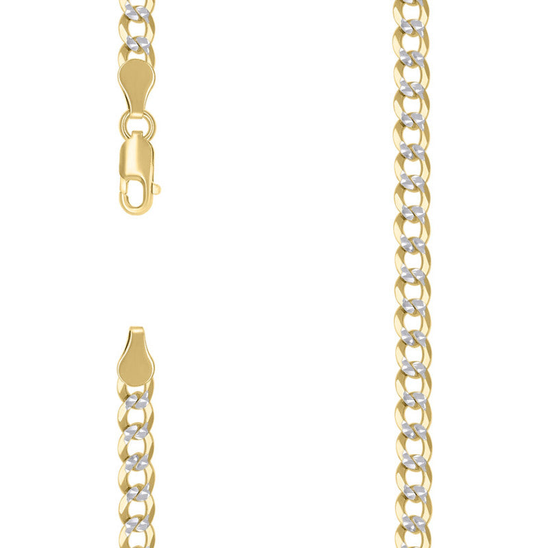 925 Silver Solid Super Flat Cuban Chain 5.2mm