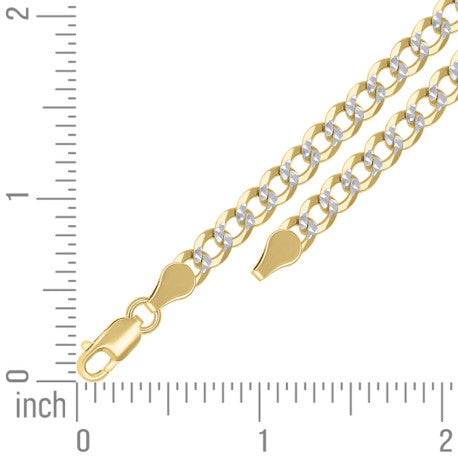 925 Silver Solid Super Flat Cuban Chain 5.2mm