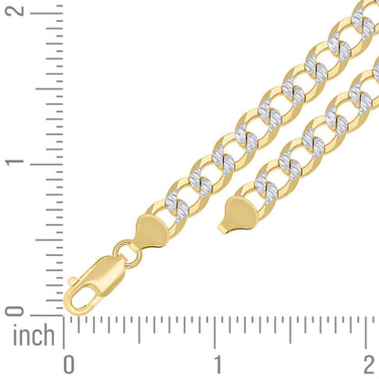 925 Silver Solid Super Flat Cuban Chain 6.8mm