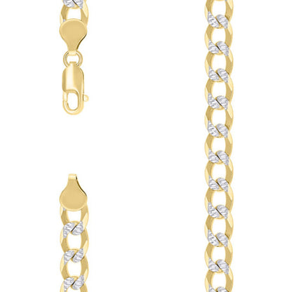 925 Silver Solid Super Flat Cuban Chain 7.4mm